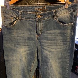 Rue 21 Mid wash skinny jeans